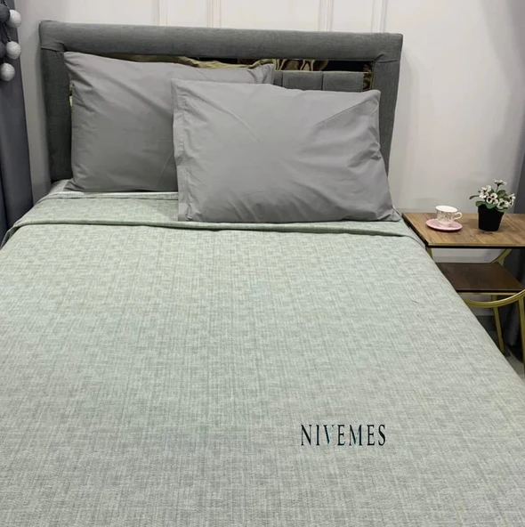 NİVEMESHOME YEŞİL 200X230 TEK PİKE ÖRTÜSÜ ÇİFT KİŞİLİK - 1