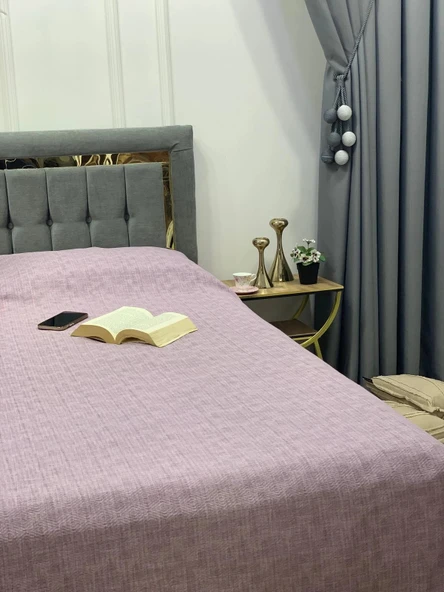 NİVEMESHOME LİLA 200X230 TEK PİKE ÖRTÜSÜ ÇİFT KİŞİLİK - 4
