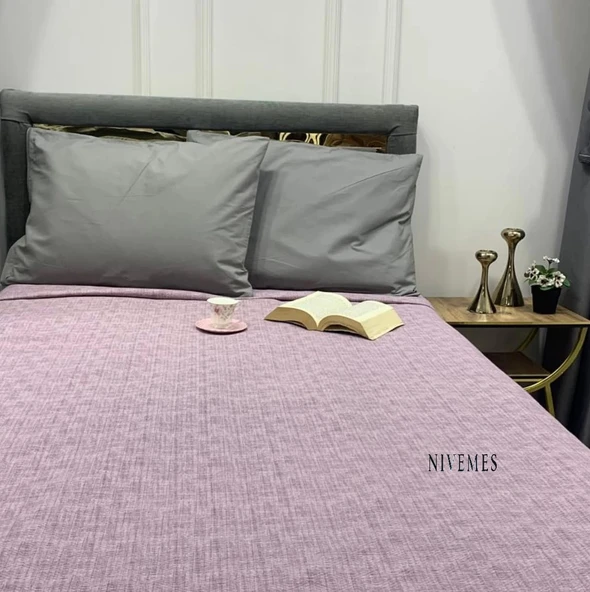 NİVEMESHOME LİLA 200X230 TEK PİKE ÖRTÜSÜ ÇİFT KİŞİLİK - 7
