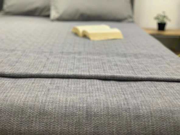 NİVEMESHOME GRİ 160X230 TEK PİKE ÖRTÜSÜ TEK KİŞİLİK - 2