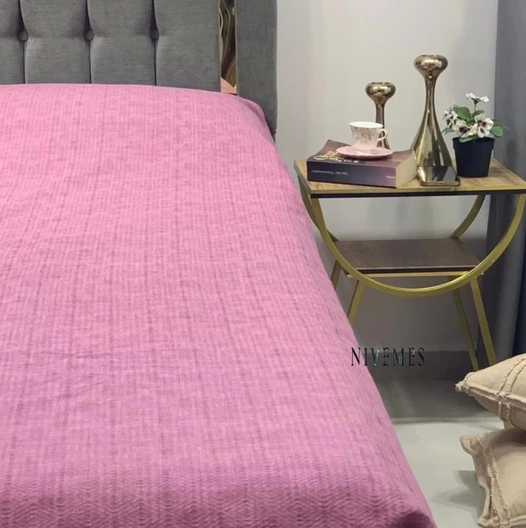 NİVEMESHOME MOR 200X230 TEK PİKE ÖRTÜSÜ ÇİFT KİŞİLİK - 2