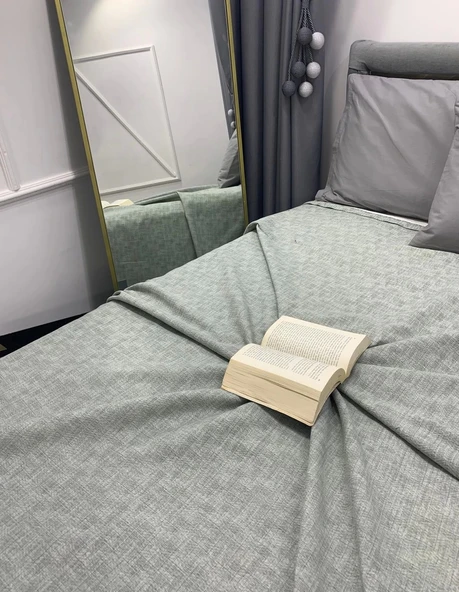 NİVEMESHOME YEŞİL 200X230 TEK PİKE ÖRTÜSÜ ÇİFT KİŞİLİK - 2