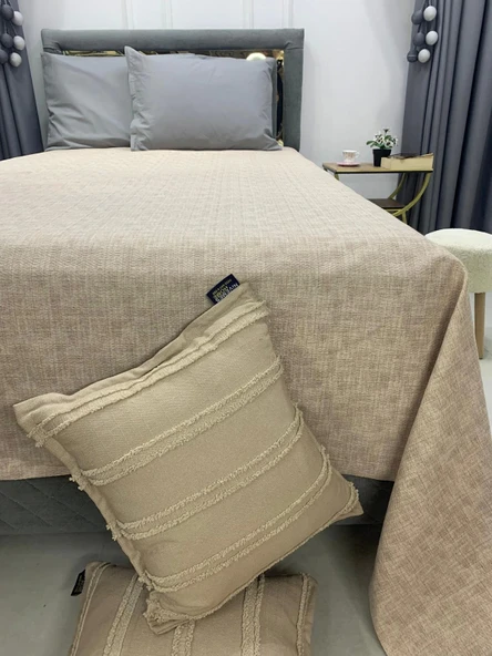 NİVEMESHOME BEJ 160X230 TEK PİKE ÖRTÜSÜ TEK KİŞİLİK - 2