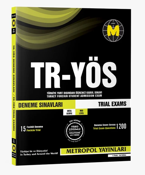 TR-YÖS DENEME SINAVLARI (ORTA SEVİYE) (15 FASİKÜL DENEME) ürün görseli 1