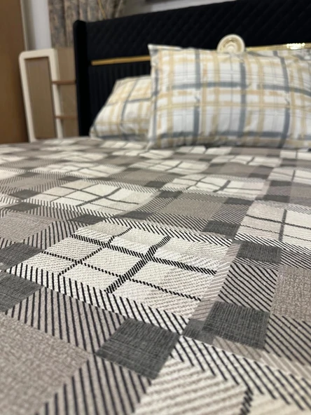 NİVEMESHOME KAHVE DESENLİ 200X230 TEK PİKE ÖRTÜSÜ ÇİFT KİŞİLİK - 2