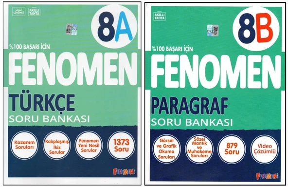 FENOMEN 8. SINIF 8A TÜRKÇE+8B PARAGRAF (2 KİTAP) ürün görseli