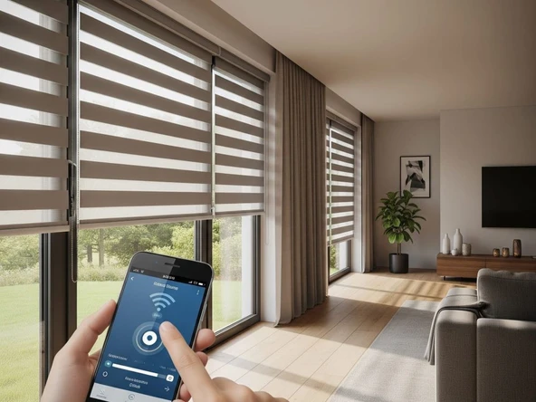 ROVLİNE AKILLI PERDE MOTORU RV500 (Stor perde Kasaya montaj) - Resim 6