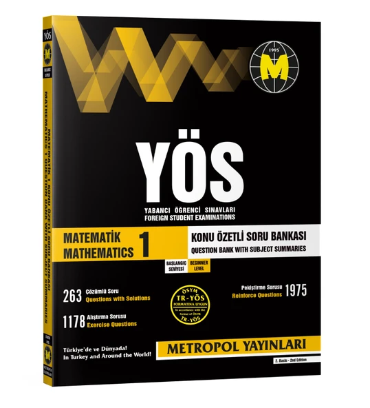 TR-YÖS SET-2 (TÜM DERSLER BAŞLANGIÇ SEVİYESİ SORU BANKASI SETİ) - Resim 2