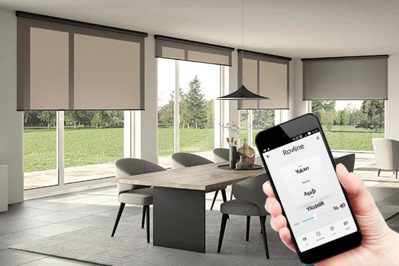 ROVLİNE AKILLI PERDE MOTORU RV500 (Stor perde Kasaya montaj) - Resim 5