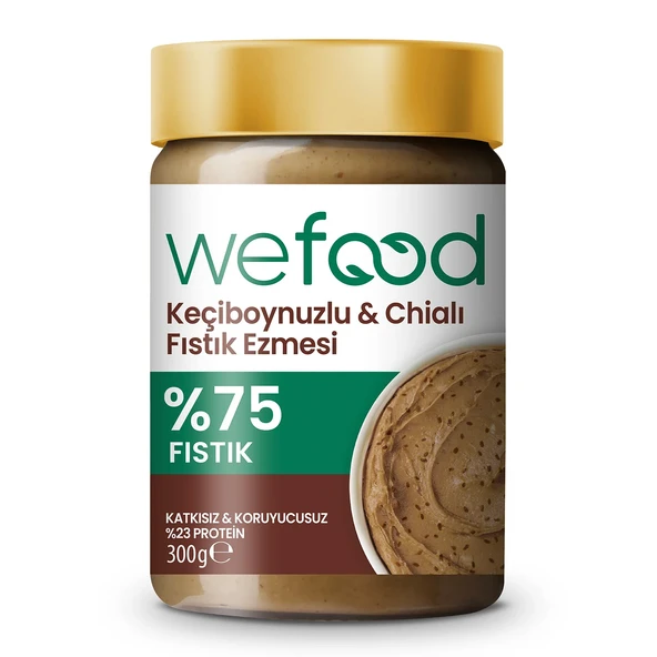 Wefood Keçiboynuzlu Chialı Fıstık Ezmesi 300 gr