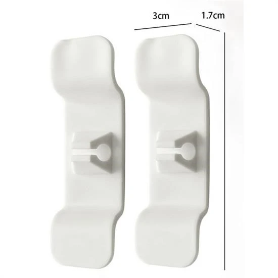 Buffer 6'lı Pratik Kablo Toparlayıcı Yapışkanlı Klips Mutfak Air Fryer Kettle Kahve Tost Makinası - 4