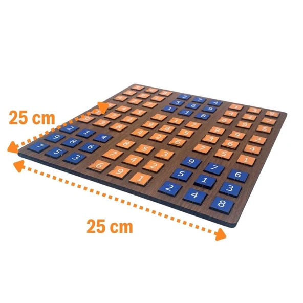 Buffer® 9 Bölümlü Ahşap Sudoku Eğitici Oyun Seti - 3