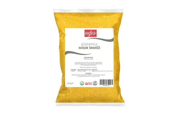 Nefes Glutensiz Mısır İrmiği 500 gr