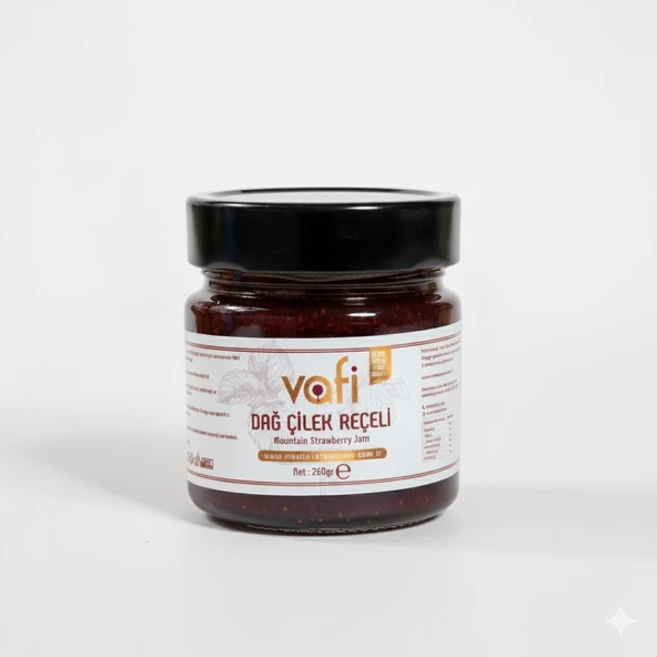 Vafi Şekersiz Dağ Çileği Reçeli 260 gr ürün görseli 1