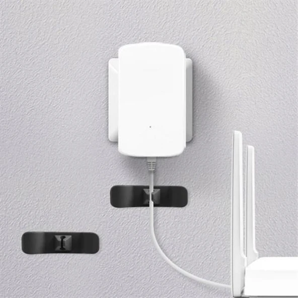 Buffer 6'lı Pratik Kablo Toparlayıcı Yapışkanlı Klips Mutfak Air Fryer Kettle Kahve Tost Makinası - Resim 5