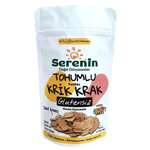 Serenin Doğal Dünyası Glutensiz Tohumlu Krik Krak Kraker 80 gr