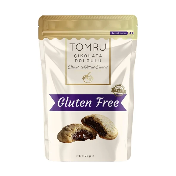 Tomru Glutensiz Çikolata Dolgulu Kurabiye 90 gr