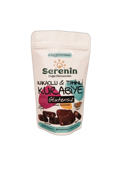 Serenin Doğal Dünyası Glutensiz Kakaolu&Tahinli Kurabiye 80 gr ürün görseli 1