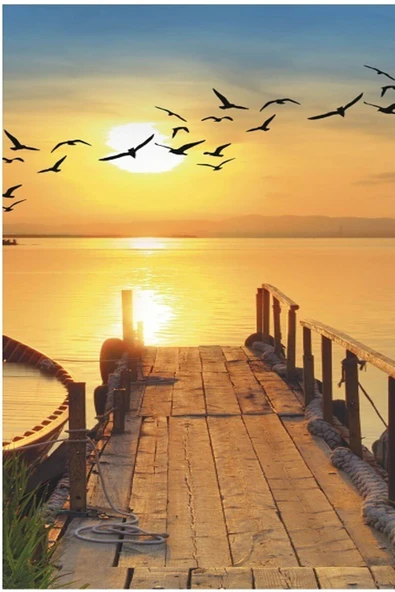 Yetişkin Unisex 70x140 Cm Yaz Desenli Plaj ,Deniz , Banyo Havlusu Ocean - 7