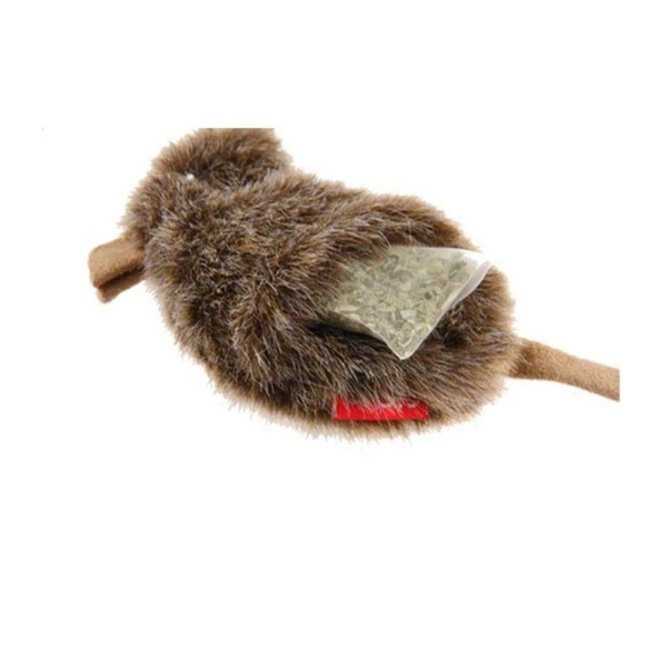 Gigwi Catnip Hazneli Peluş Fare Kedi Oyuncağı - Resim 2