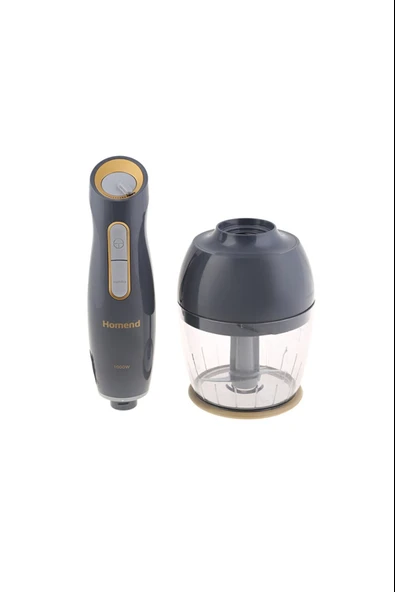 Homend Handmaid 1962H 1000 W Antrasit Gold Blender Seti - Resim 4