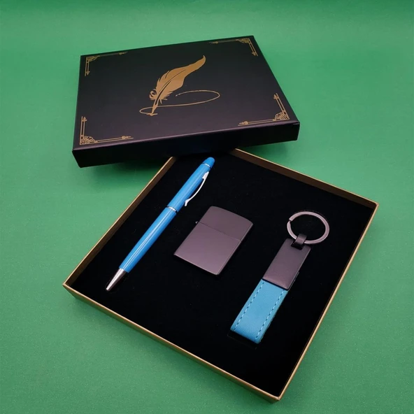 Çakmak Anahtarlık Ve Tükenmez Kalem Turkuaz Tg-53-vice/(1395) 386 ürün görseli 1