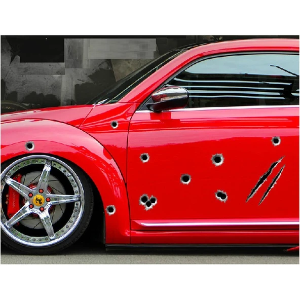 Araba Çıkartmaları 3d Kurşun Delik Sticker Tg-53-vice/(1395) 475 ürün görseli 1