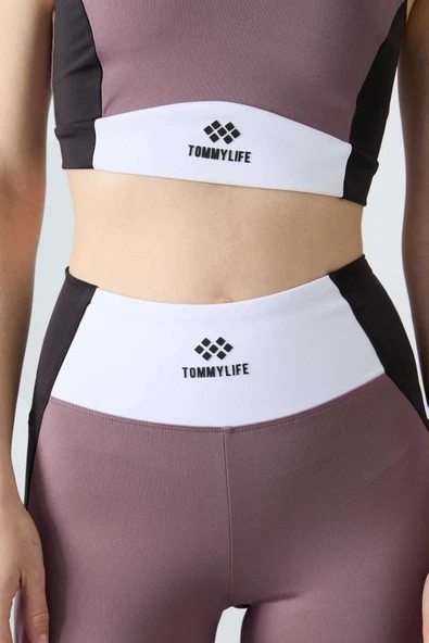 TOMMY LİFE T15BY-95334_1 BAYAN BÜSTİYER-TAYT TAKIM GÜL KURUSU - Resim 3