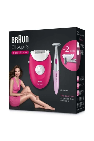 Braun Silk Epil 3 3420 + Bikini Trimmer Epilatör - Resim 4