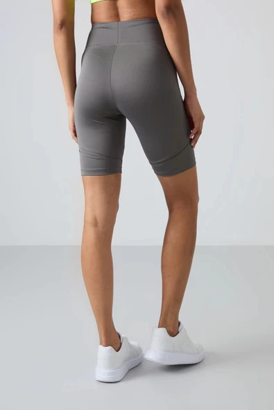 TOMMY LİFE T15BY-91013 BAYAN BİSİKLETÇİ TAYT KOYU GRİ