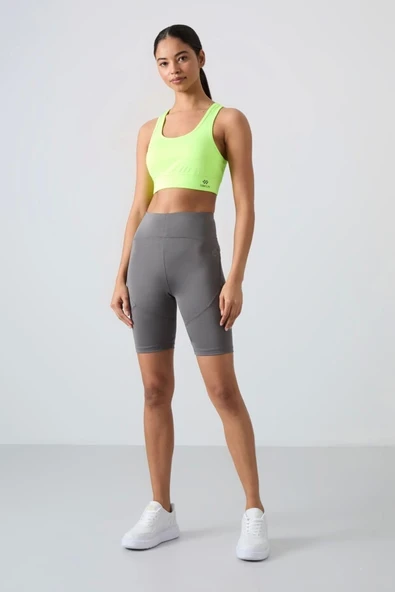 TOMMY LİFE T15BY-91013 BAYAN BİSİKLETÇİ TAYT KOYU GRİ - 2