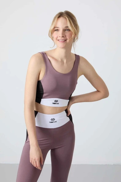 TOMMY LİFE T15BY-95334_1 BAYAN BÜSTİYER-TAYT TAKIM GÜL KURUSU