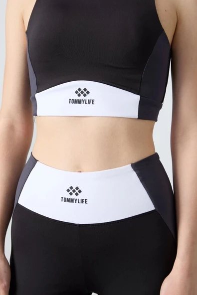 TOMMY LİFE T15BY-95334_1 BAYAN BÜSTİYER-TAYT TAKIM SİYAH - Resim 3