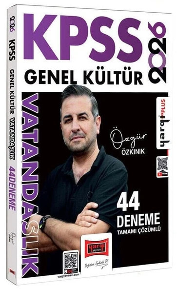 Yargı 2026 KPSS Vatandaşlık 44 Deneme Çözümlü - Özgür Özkınık Yargı Yayınları ürün görseli 1