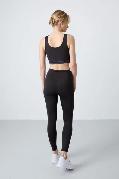 TOMMY LİFE T15BY-95334_1 BAYAN BÜSTİYER-TAYT TAKIM SİYAH - Resim 2