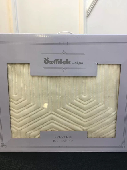 NİVEMESHOME BEJ ÇİFT KİŞİLİK PRESTİJ BATTANİYE ÖZDİLEK ürün görseli