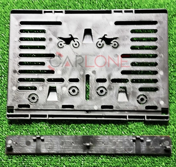 Motorsiklet Plakalık Motul Lazer Kesim 3D Kabartmalı Model Motor Plakalığı - 2