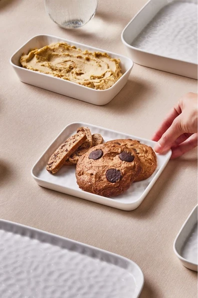 x Refika'dan Bembeyaz Tatlı Tabağı 17 Cm - Resim 2