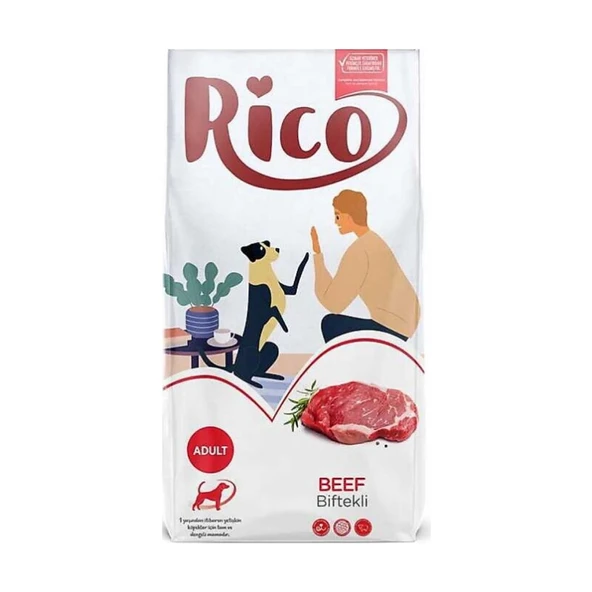 Rico Biftekli Yetişkin Köpek Maması 15 kg - 1