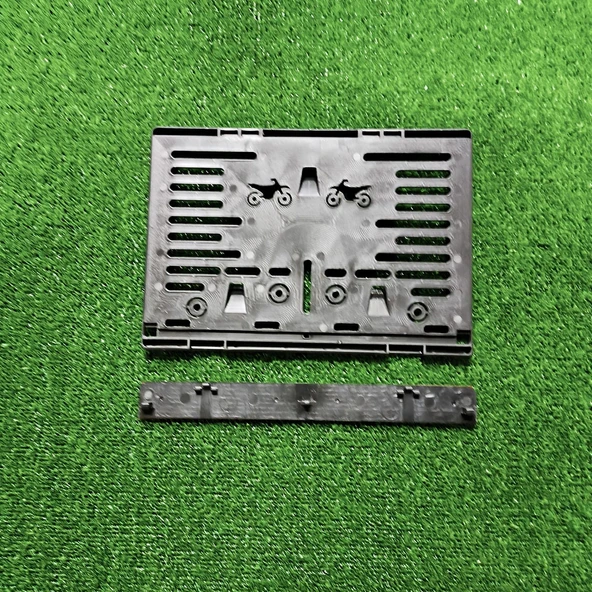 Motorsiklet Plakalık Motul Lazer Kesim 3D Kabartmalı Model Motor Plakalığı - 2