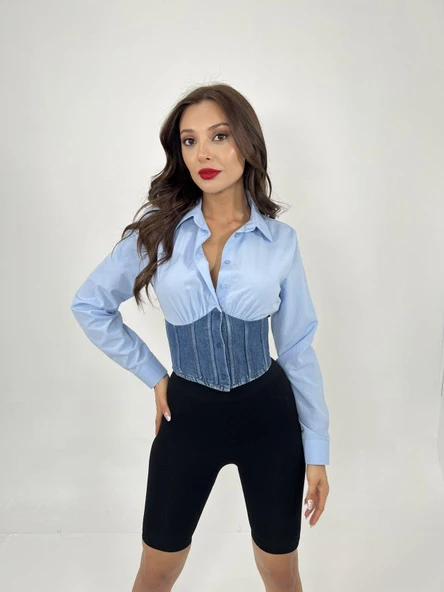 6963 GÖMLEK-MAVİ - 2