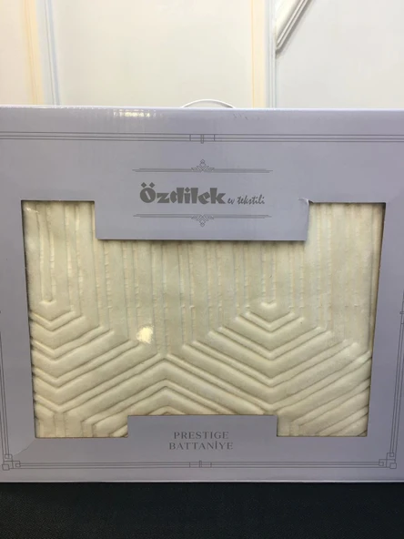 NİVEMESHOME BEJ TEK KİŞİLİK PRESTİJ BATTANİYE ÖZDİLEK