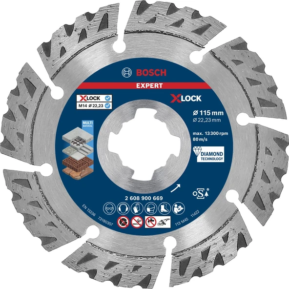 EXP X-LOCK MultiMaterial Elmas Kesme 115 mm - 2