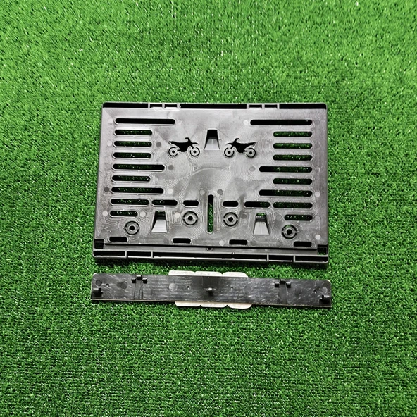 Motorsiklet Plakalık BBS Lazer Kesim 3D Kabartmalı Model Motor Plakalığı - 2