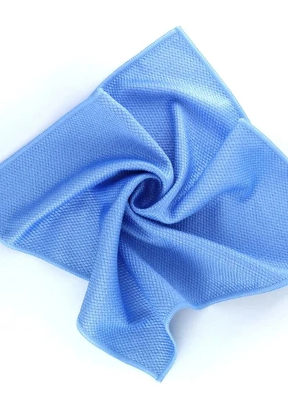 %100 MİCROFİBER BAKLAVA DESEN CAM BEZİ MAVİ 50X70 APM