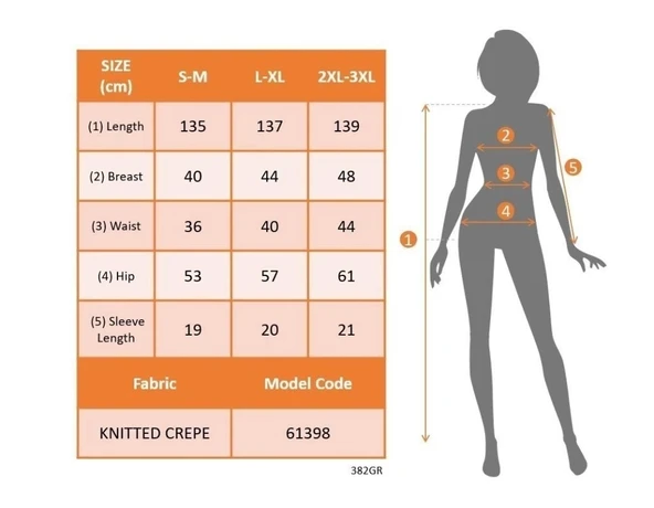 Kadın Kısa Kollu Bisiklet Yaka Puantiyeli Maksi örme Krep Elbise - 6