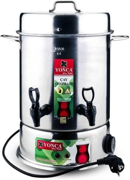 Lines Yonca Elektrikli Semaver Çelik Çay Otomatı (80 Bardak) ürün görseli