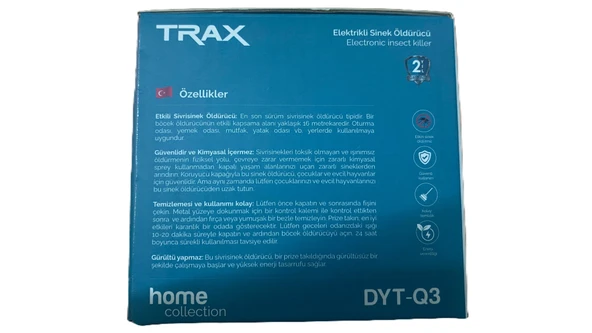 TRAX ELEKTRİKLİ SİNEK ÖLDÜRÜCÜ - DYT-Q3 - Resim 4