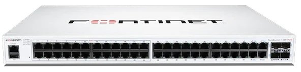 FORTİNET FortiSwitch 124F-POE Ethernet Switch 24 Port POE Switch (L2, 24 GE RJ45 + 4 10G SFP+ ports,