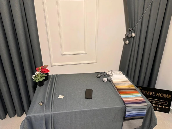 NİVEMESHOME KETEN TREND MASA ÖRTÜSÜ GRİ APM